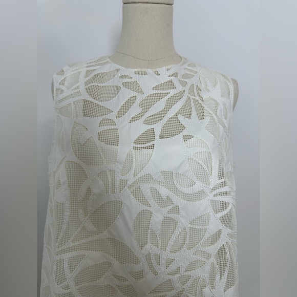 Akris Punto Faux Leather Leaves Dress - Picture 6 of 10